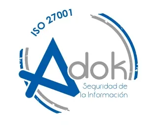 Certificado de ISO 27001:2022. Se abre el PDF en una pestaña nueva