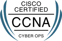 Sello de la certificación CCNA (Cisco Cyber Ops)
