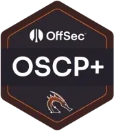 Sello de la certificación OSCP+ (Offensive Security)