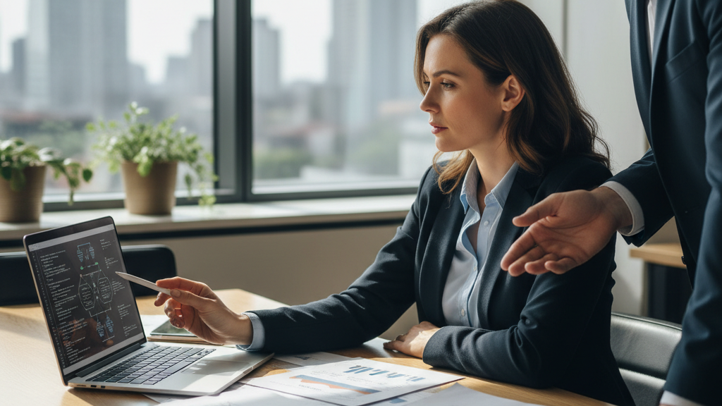 Auditoría de ciberseguridad Imagen de un profesional realizando una auditoría de ciberseguridad