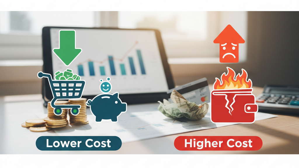 Comparativa de costos Imagen de la comparativa de costos