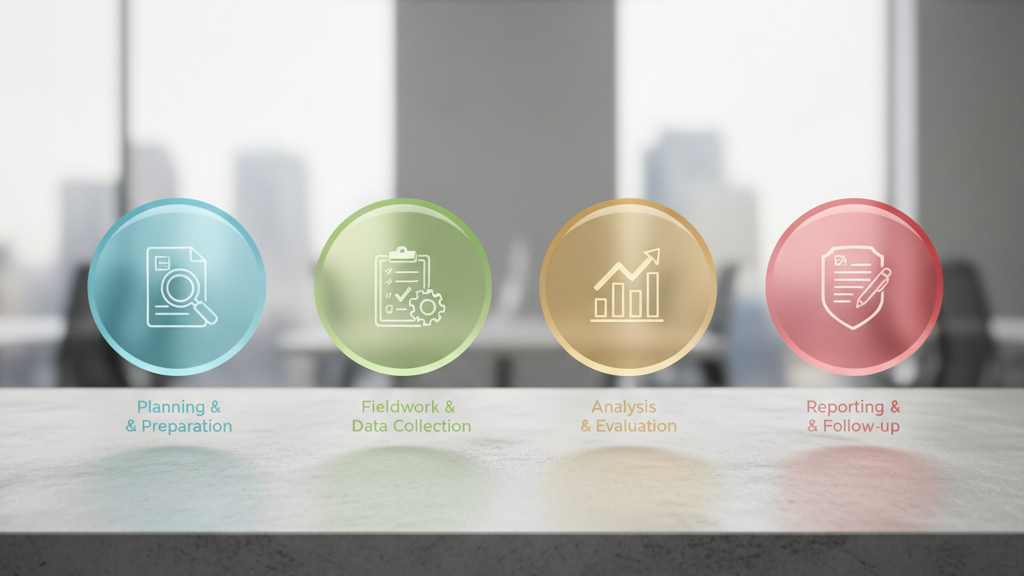 Fases de una auditoría Imagen de las fases de una auditoría