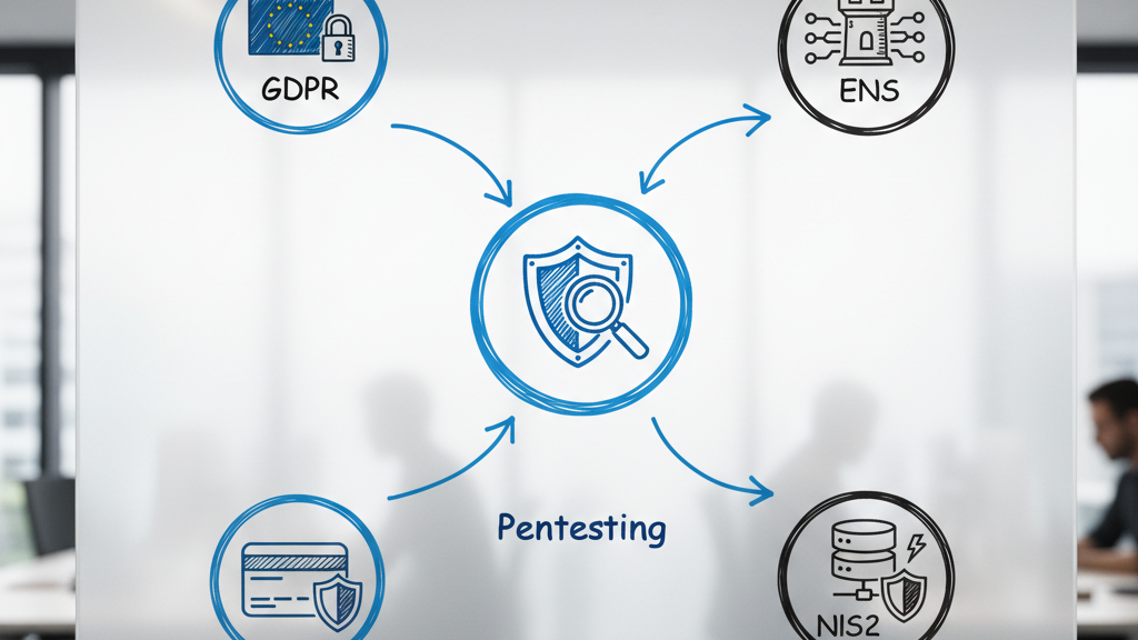 Integración en SGSI Imagen que muestra pentesting integrado en el Sistema de Gestión de Seguridad de la Información y cumplimiento GDPR