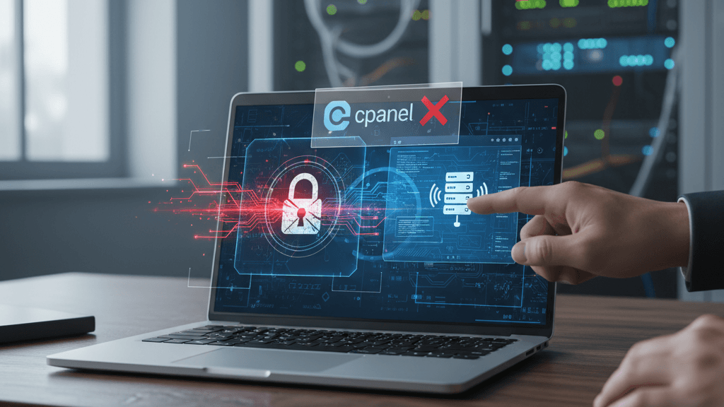 Ilustración del bypass de login y ejecución remota de código en cPanel
